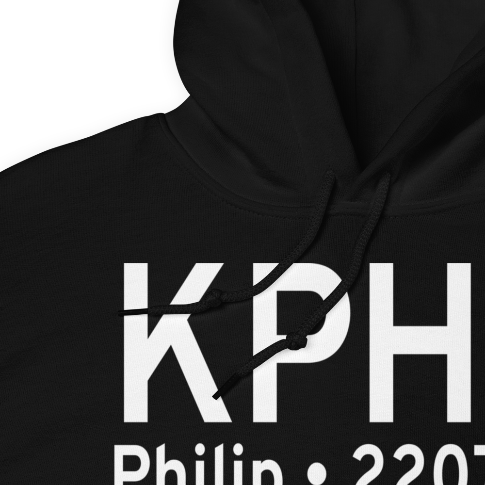 Philip Airport (KPHP) ICAO Hoodie Sweatshirt 