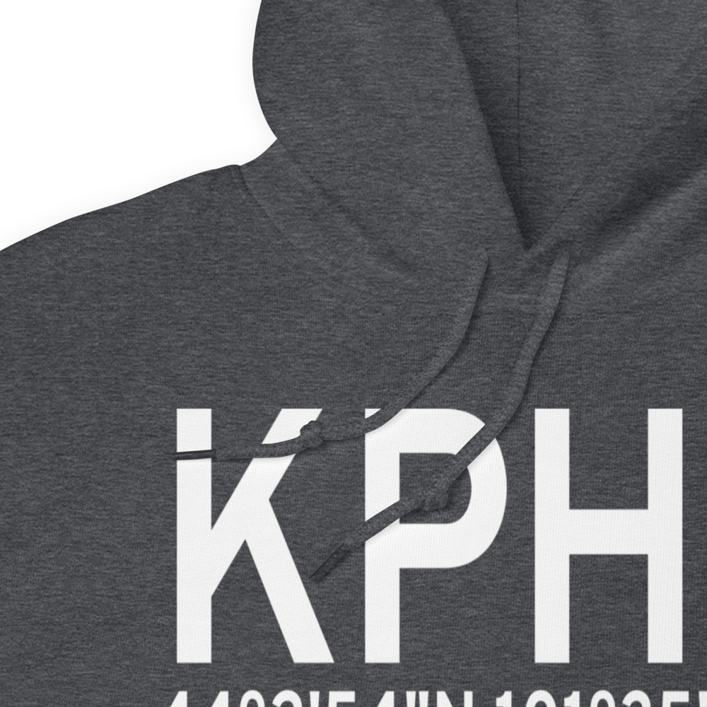 Philip Airport (KPHP) ICAO Hoodie Sweatshirt 