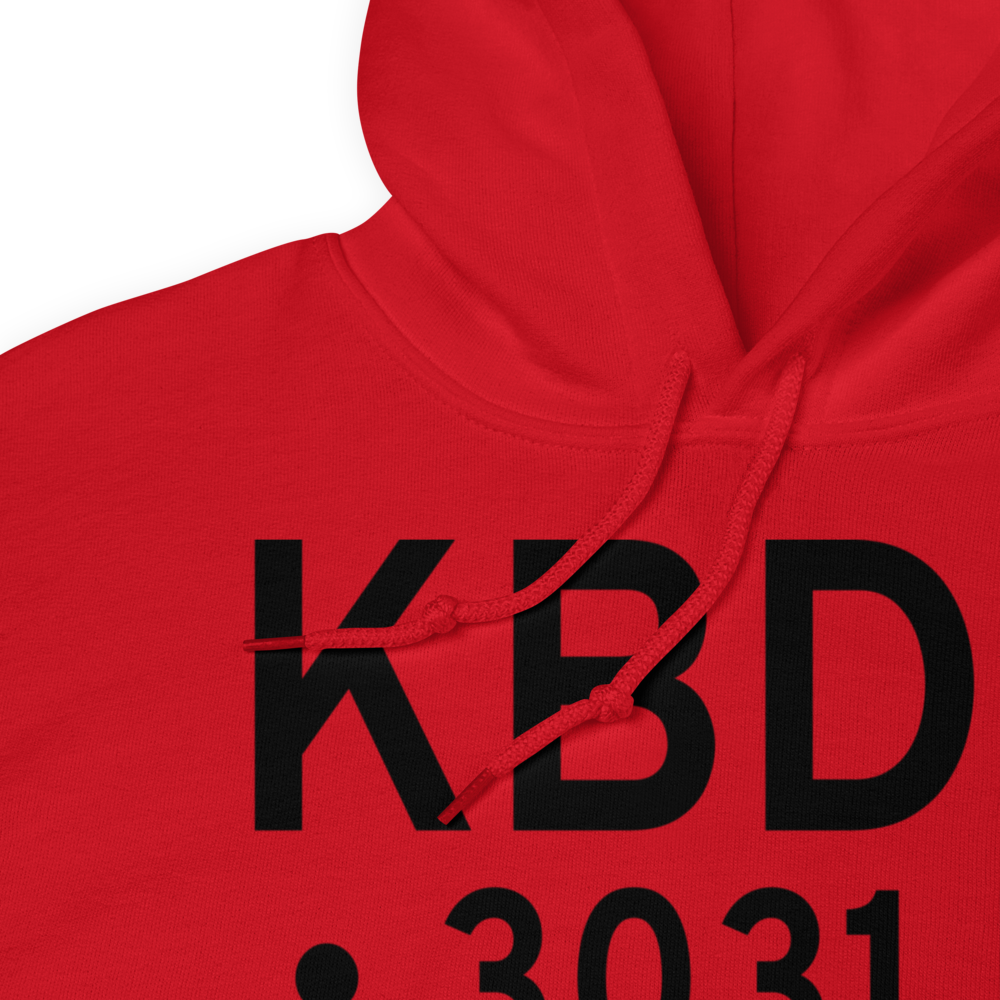 Broadus Airport (KBDX) ICAO Hoodie Sweatshirt 