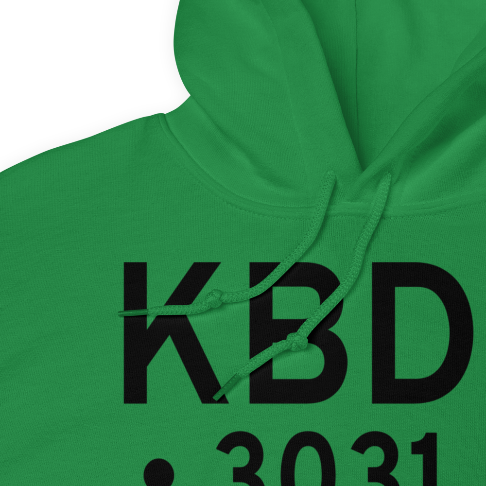 Broadus Airport (KBDX) ICAO Hoodie Sweatshirt 