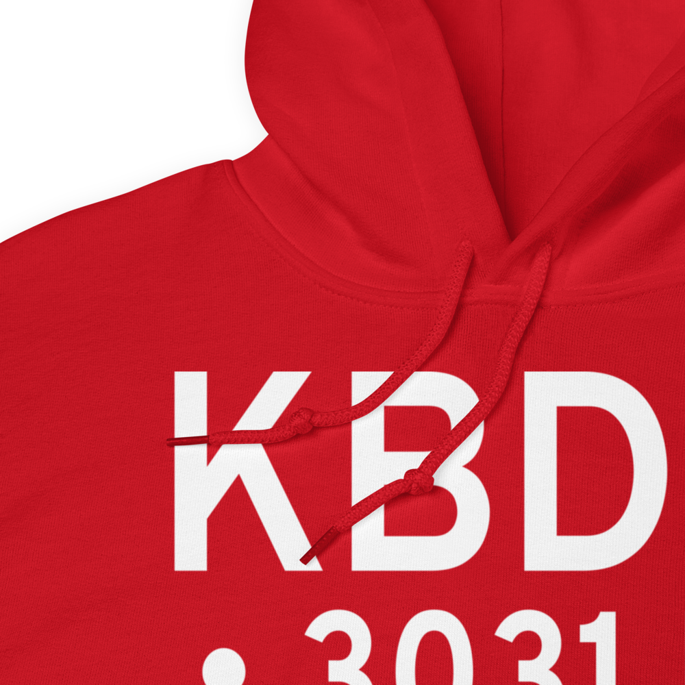 Broadus Airport (KBDX) ICAO Hoodie Sweatshirt 