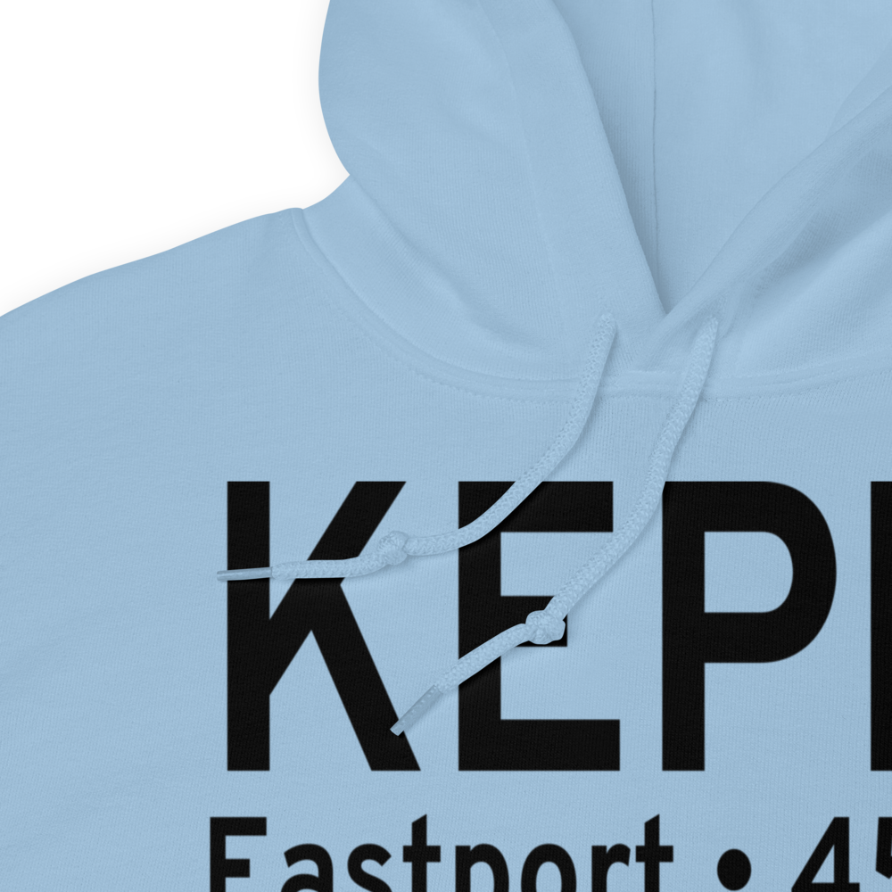 Eastport Municipal Airport (KEPM) ICAO Hoodie Sweatshirt 