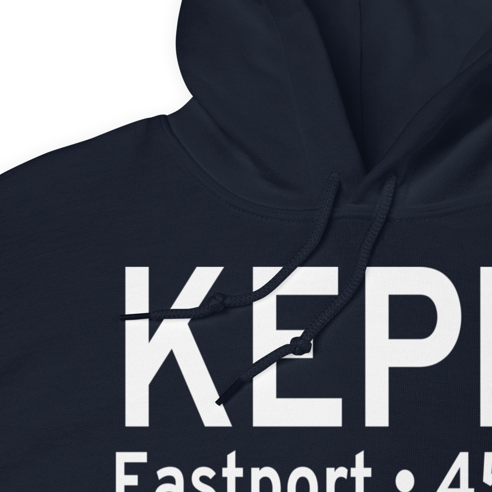 Eastport Municipal Airport (KEPM) ICAO Hoodie Sweatshirt 