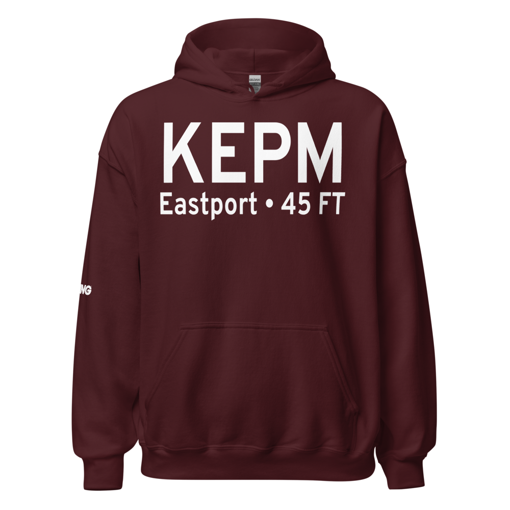 Eastport Municipal Airport (KEPM) ICAO Hoodie Sweatshirt 
