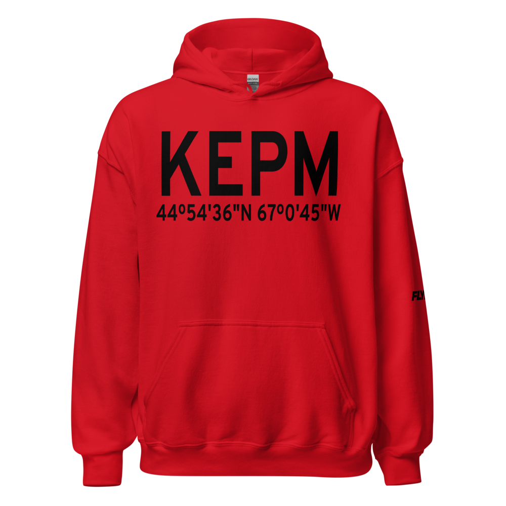 Eastport Municipal Airport (KEPM) ICAO Hoodie Sweatshirt 