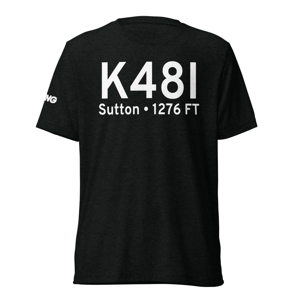 Braxton County Airport (K48I) ICAO Tri-blend T-Shirt 