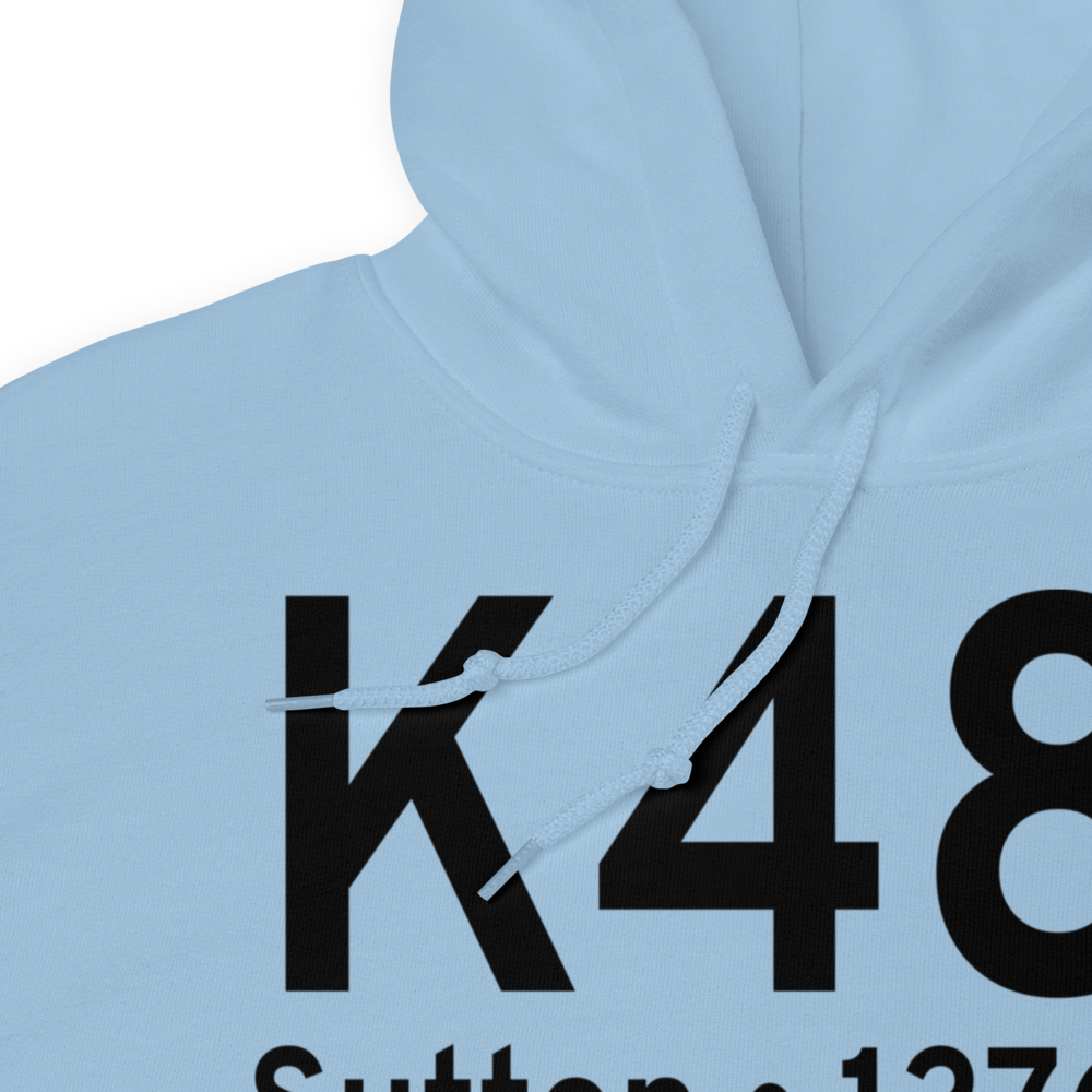 Braxton County Airport (K48I) ICAO Hoodie Sweatshirt 