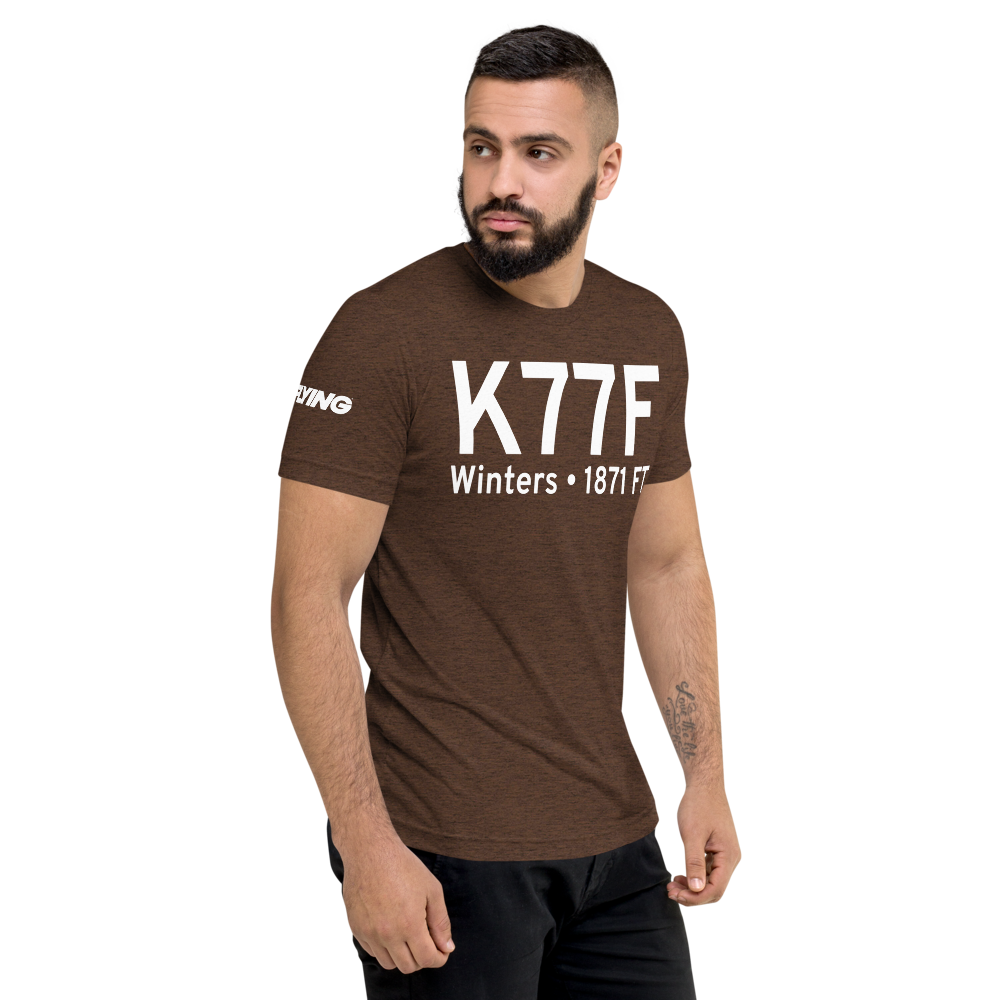 Winters Municipal Airport (K77F) ICAO Tri-blend T-Shirt 