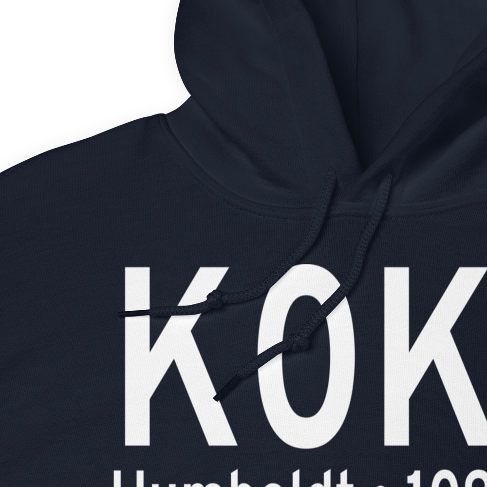 Humboldt Municipal Airport (K0K7) ICAO Hoodie Sweatshirt 