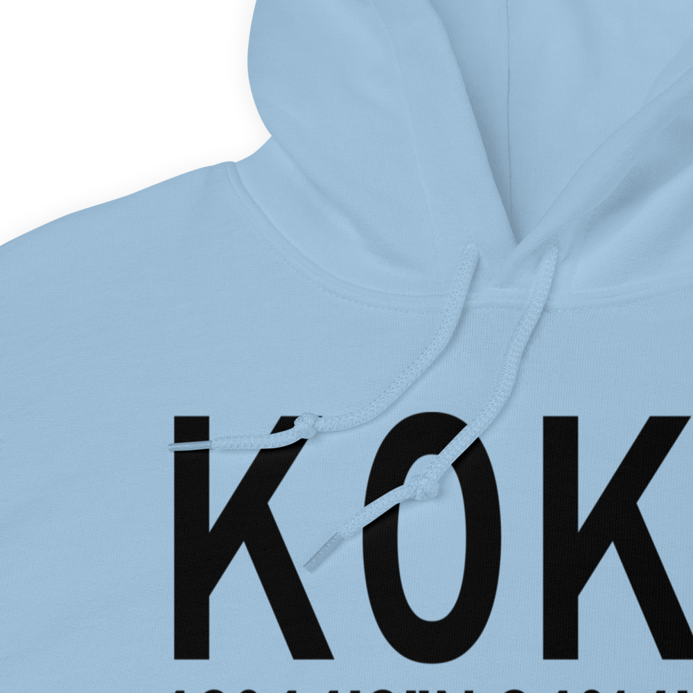 Humboldt Municipal Airport (K0K7) ICAO Hoodie Sweatshirt 