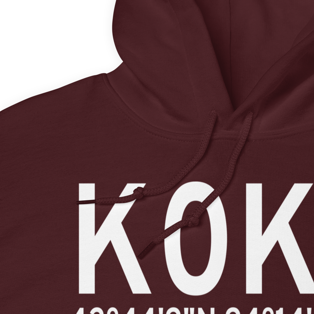 Humboldt Municipal Airport (K0K7) ICAO Hoodie Sweatshirt 