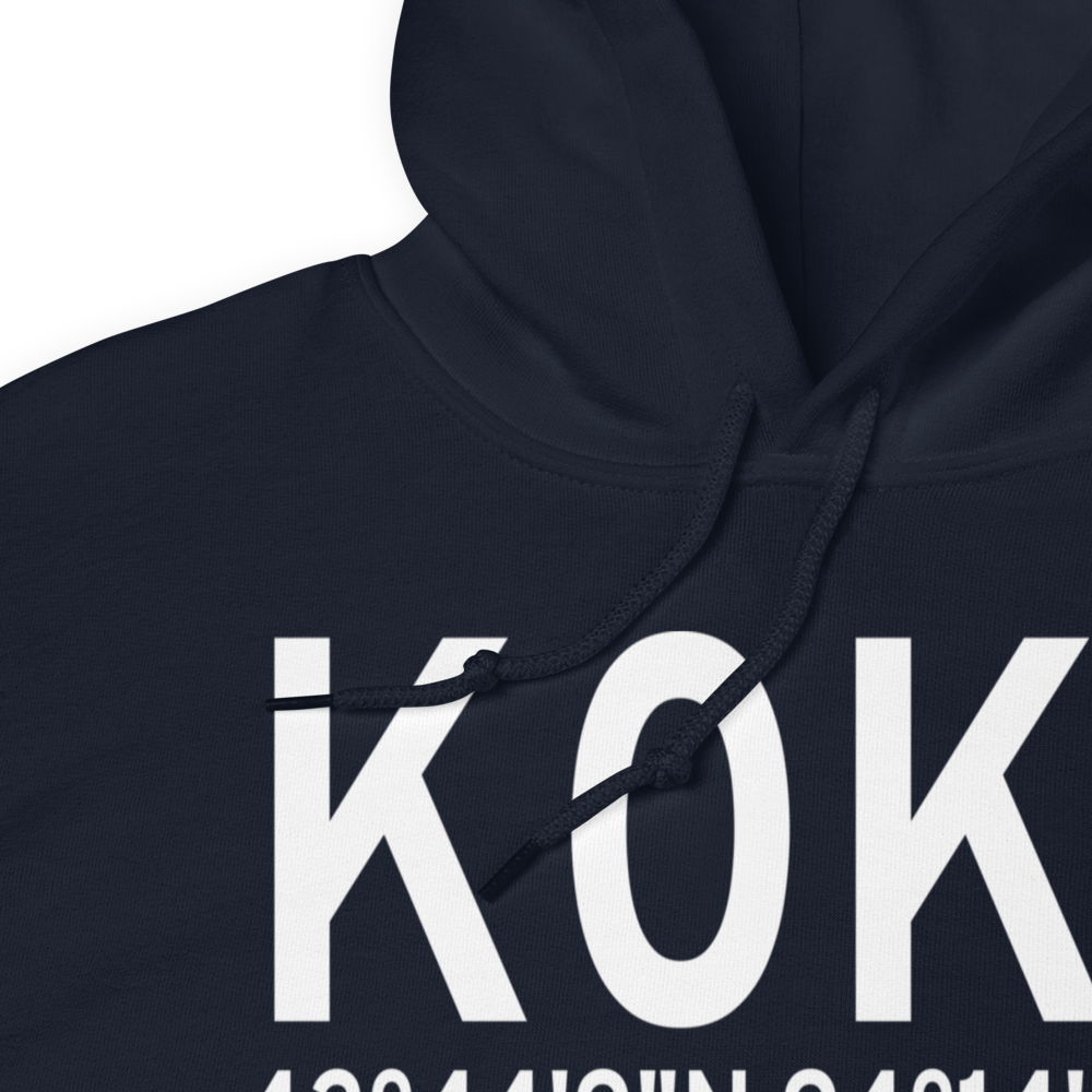 Humboldt Municipal Airport (K0K7) ICAO Hoodie Sweatshirt 