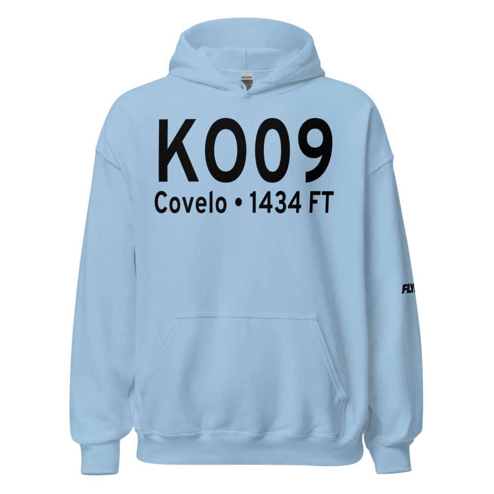 Round Valley Airport (KO09) ICAO Hoodie Sweatshirt 