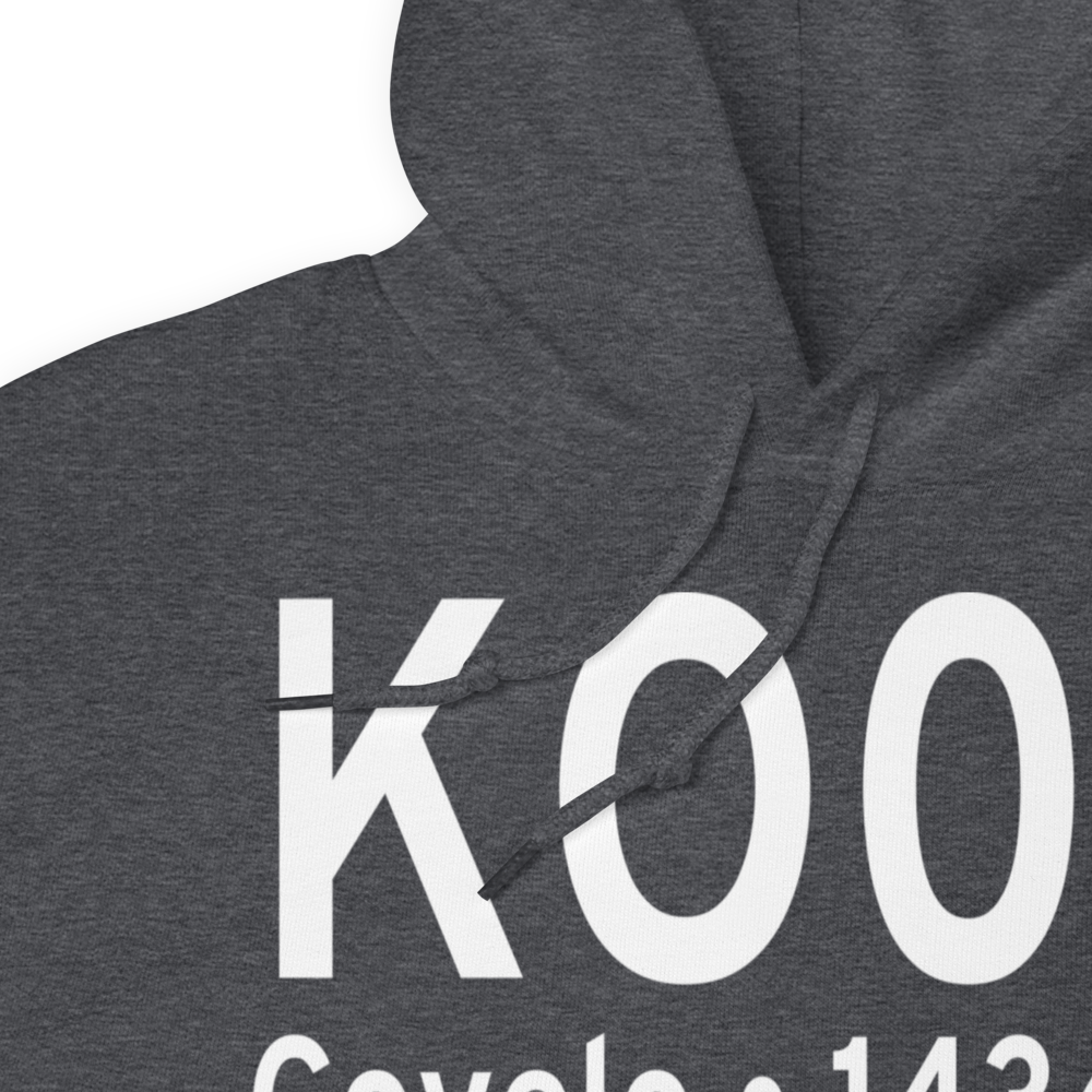 Round Valley Airport (KO09) ICAO Hoodie Sweatshirt 