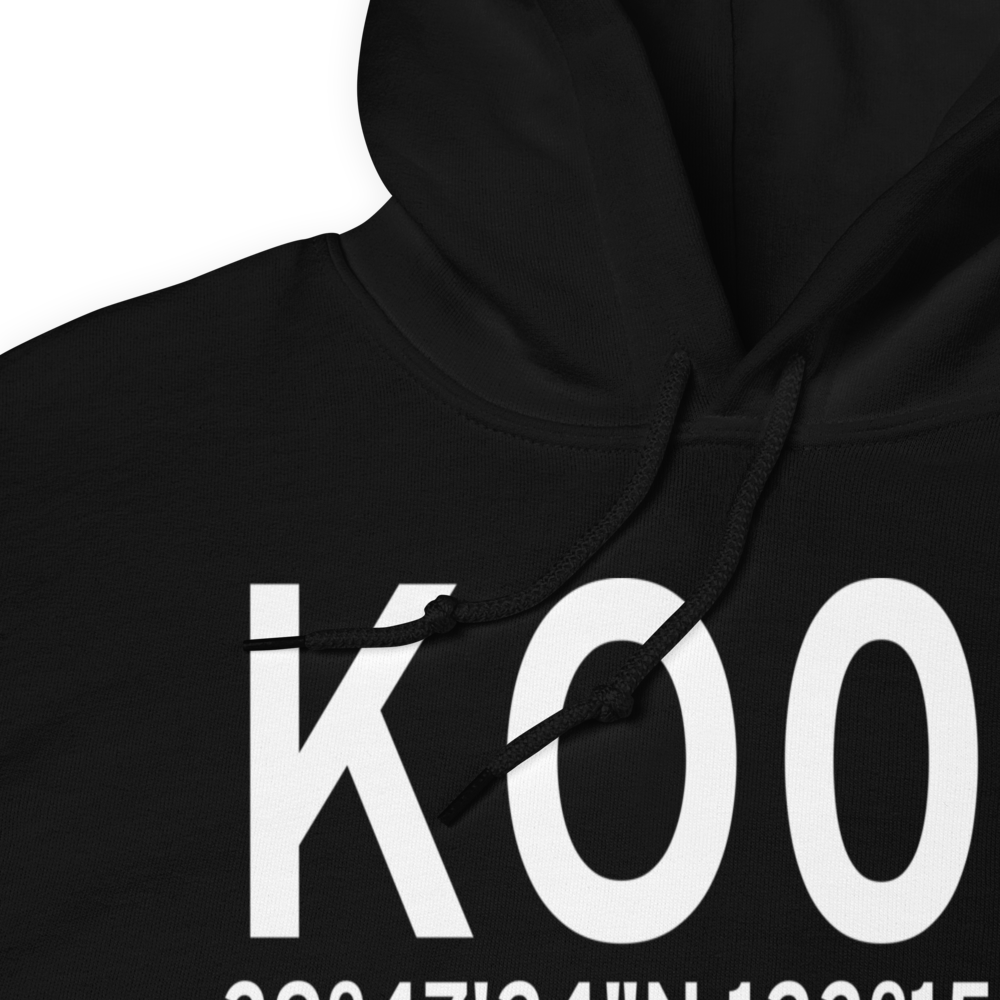 Round Valley Airport (KO09) ICAO Hoodie Sweatshirt 