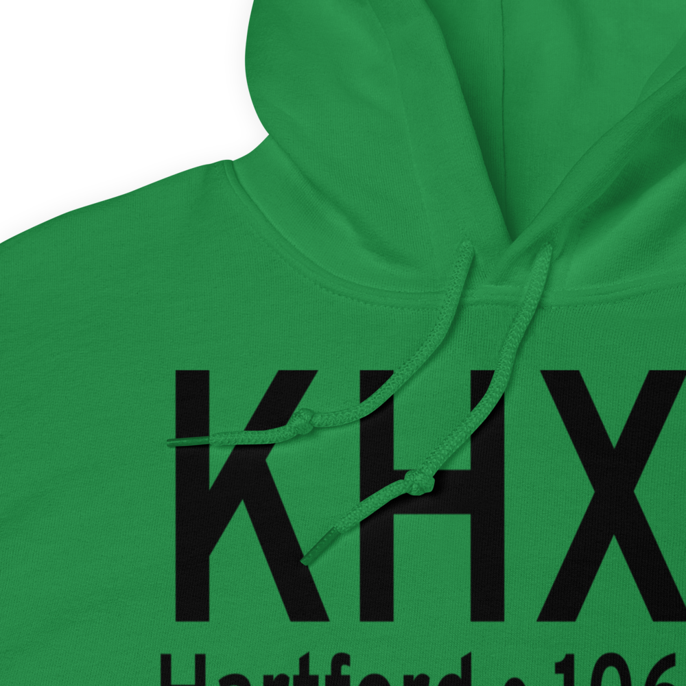 Hartford Municipal Airport (KHXF) ICAO Hoodie Sweatshirt 
