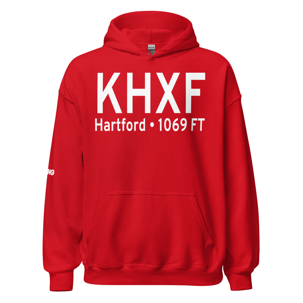 Hartford Municipal Airport (KHXF) ICAO Hoodie Sweatshirt 