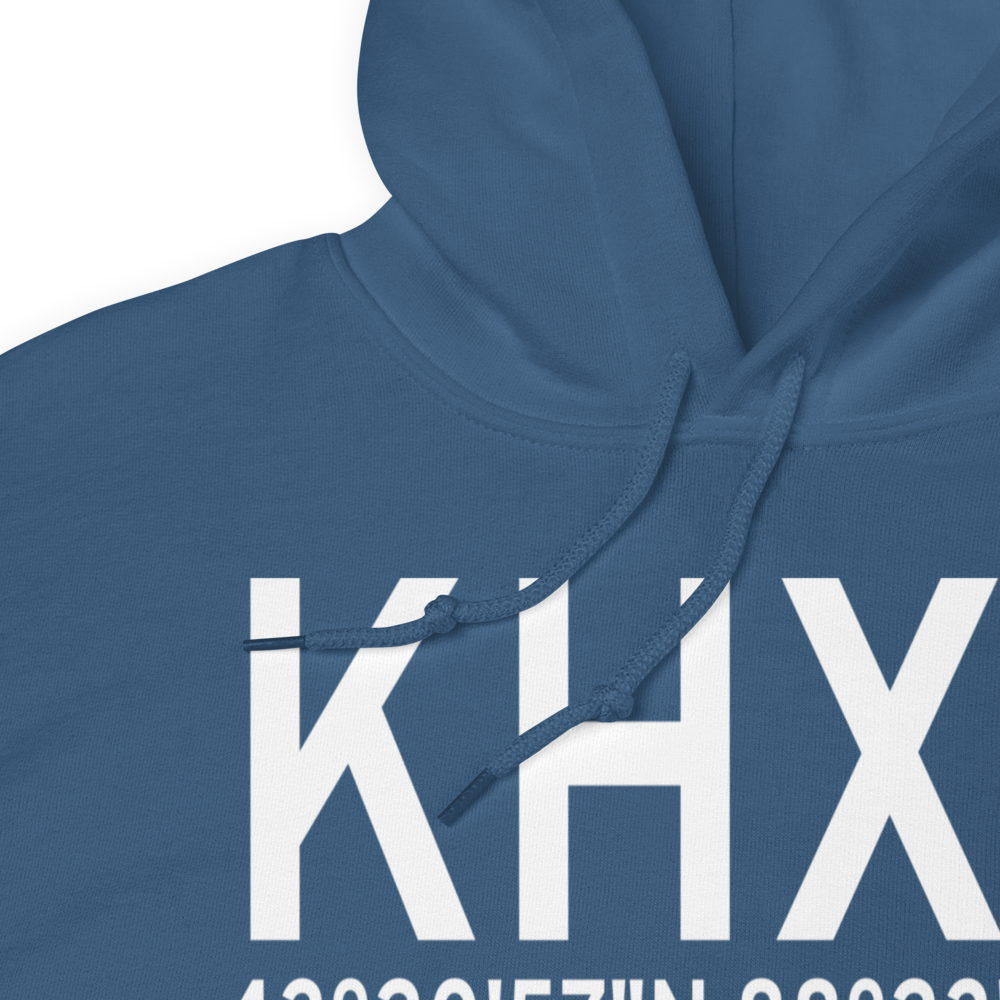 Hartford Municipal Airport (KHXF) ICAO Hoodie Sweatshirt 