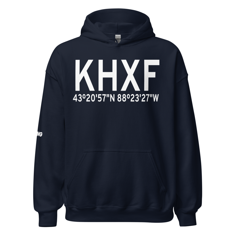 Hartford Municipal Airport (KHXF) ICAO Hoodie Sweatshirt 
