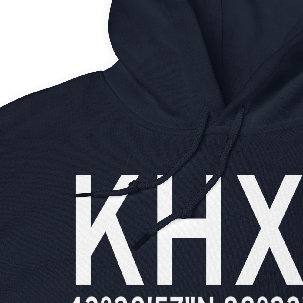 Hartford Municipal Airport (KHXF) ICAO Hoodie Sweatshirt 