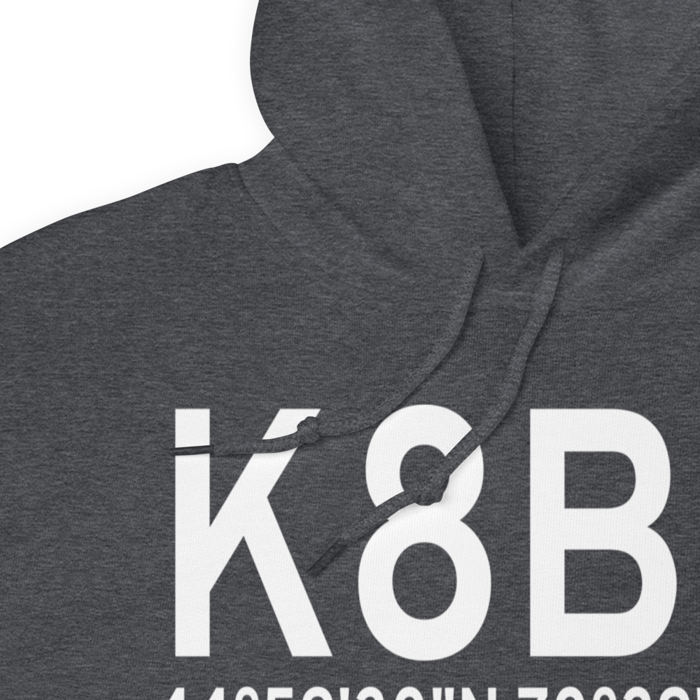 Steven A. Bean Municipal Airport (K8B0) ICAO Hoodie Sweatshirt 