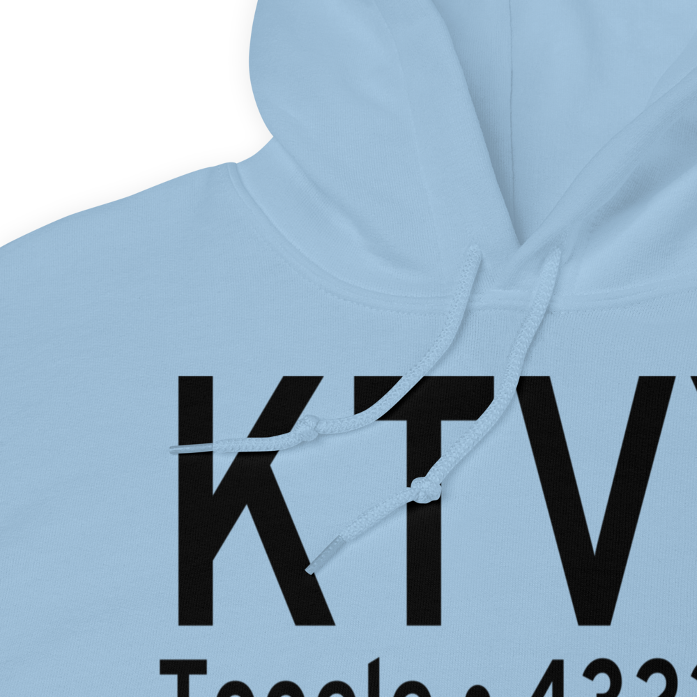 Bolinder Field Tooele Valley Airport (KTVY) ICAO Hoodie Sweatshirt 