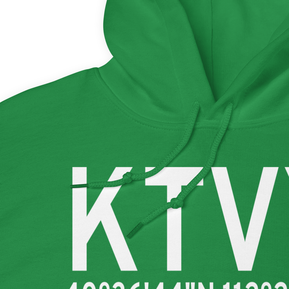 Bolinder Field Tooele Valley Airport (KTVY) ICAO Hoodie Sweatshirt 