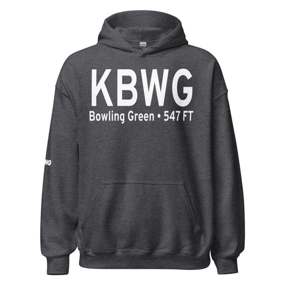 Bowling Green Warren County Regional Airport (KBWG) ICAO Hoodie Sweatshirt 