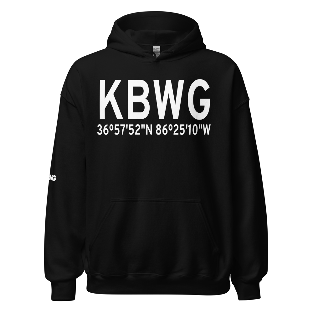 Bowling Green Warren County Regional Airport (KBWG) ICAO Hoodie Sweatshirt 