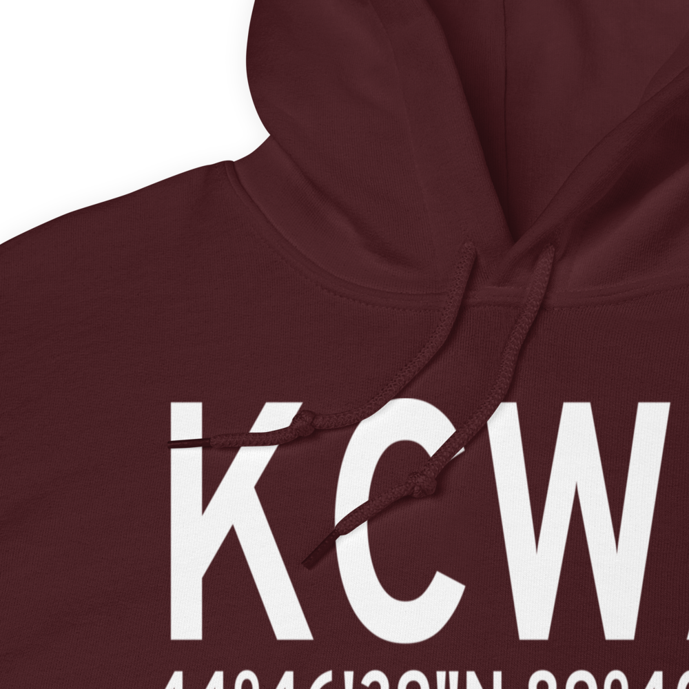 Central Wisconsin Airport (KCWA) ICAO Hoodie Sweatshirt 