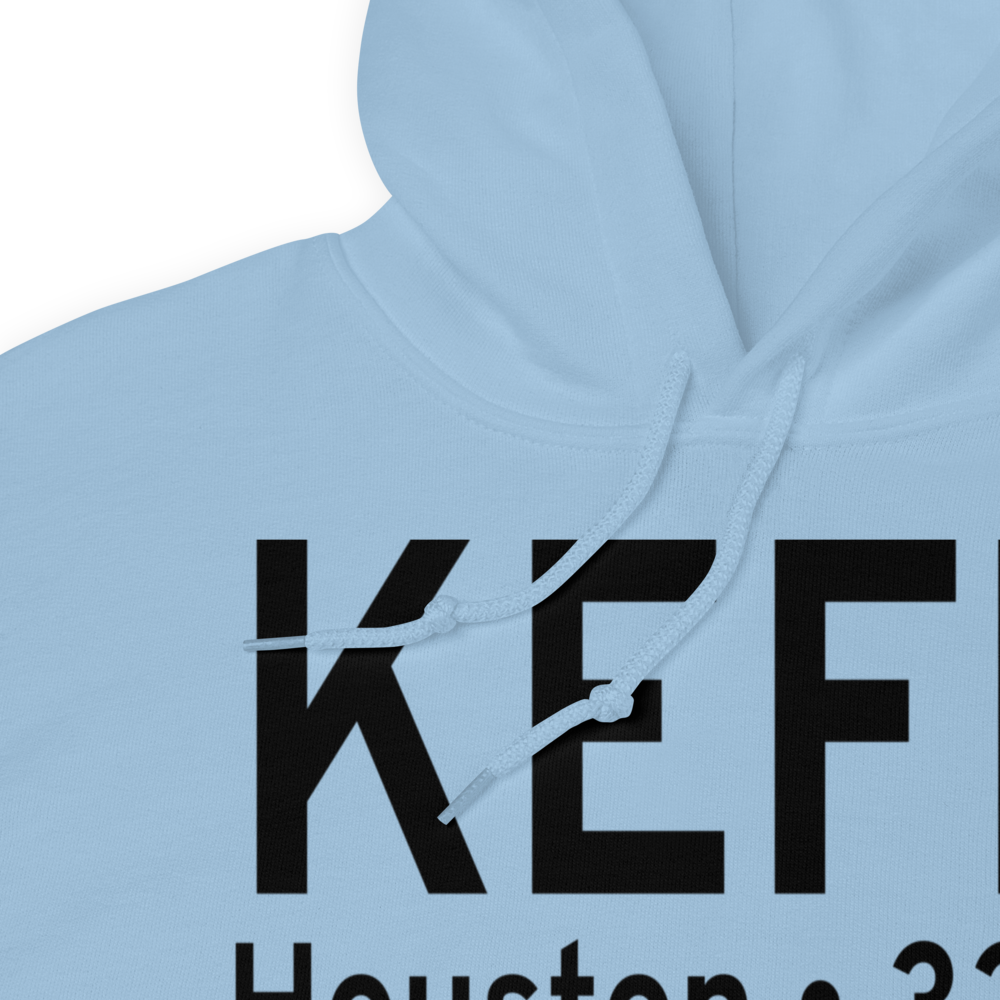 Ellington Airport (KEFD) ICAO Hoodie Sweatshirt 