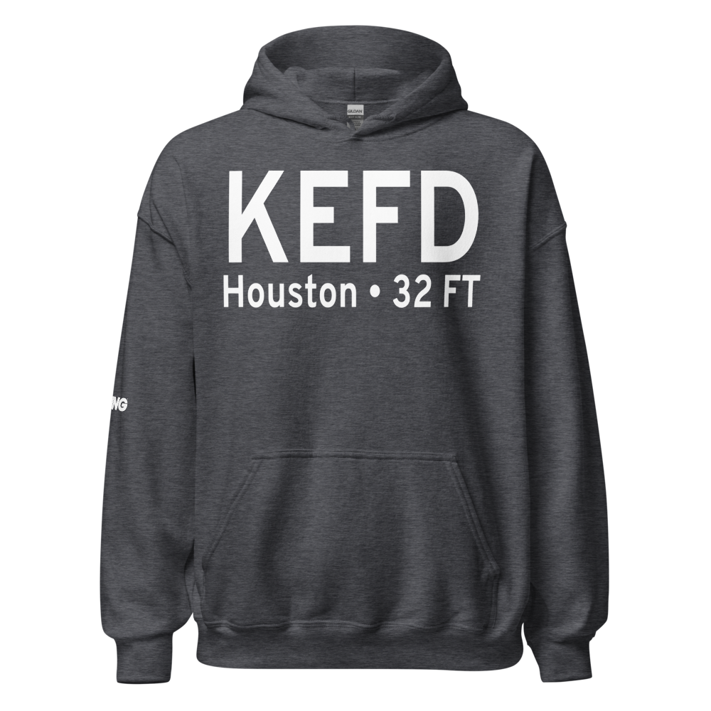 Ellington Airport (KEFD) ICAO Hoodie Sweatshirt 