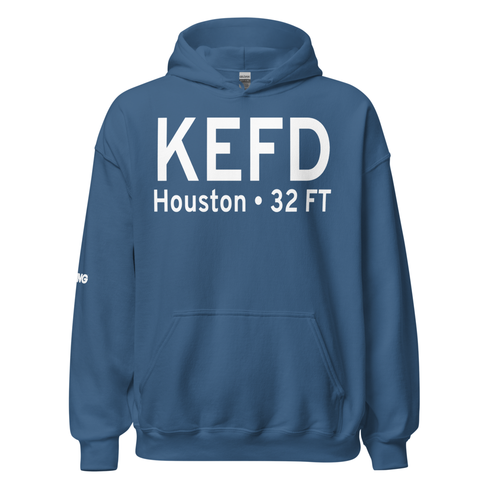 Ellington Airport (KEFD) ICAO Hoodie Sweatshirt 
