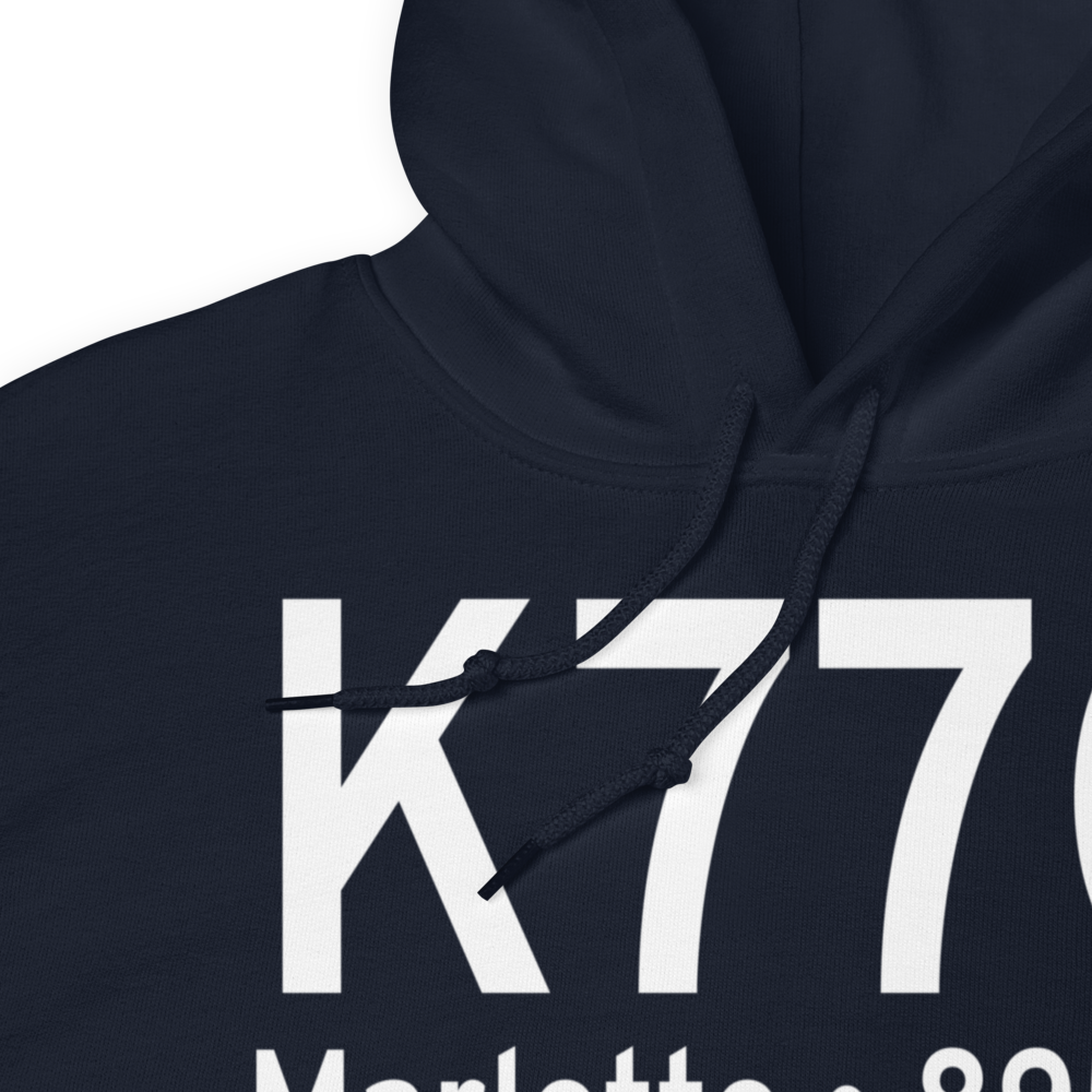 Marlette Township Airport (K77G) ICAO Hoodie Sweatshirt 