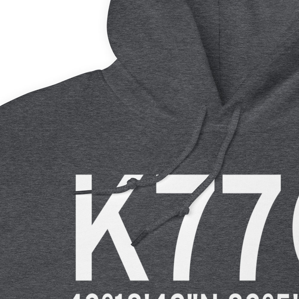 Marlette Township Airport (K77G) ICAO Hoodie Sweatshirt 