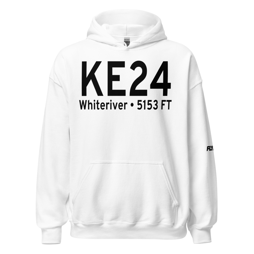 Whiteriver Airport (KE24) ICAO Hoodie Sweatshirt 