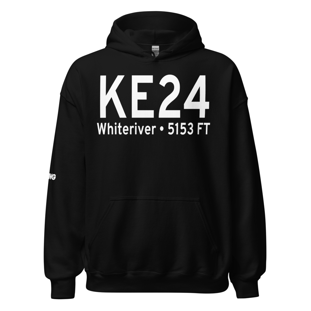 Whiteriver Airport (KE24) ICAO Hoodie Sweatshirt 