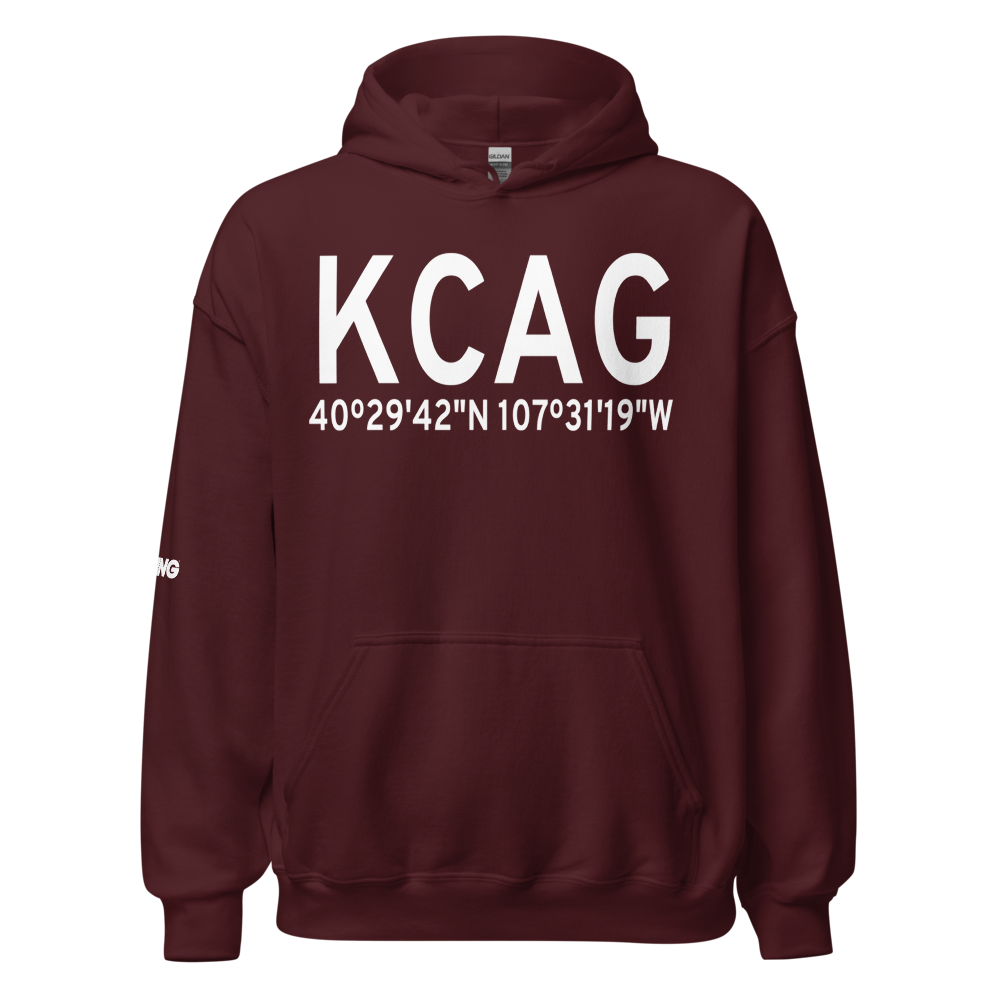 Craig Moffat Airport (KCAG) ICAO Hoodie Sweatshirt 
