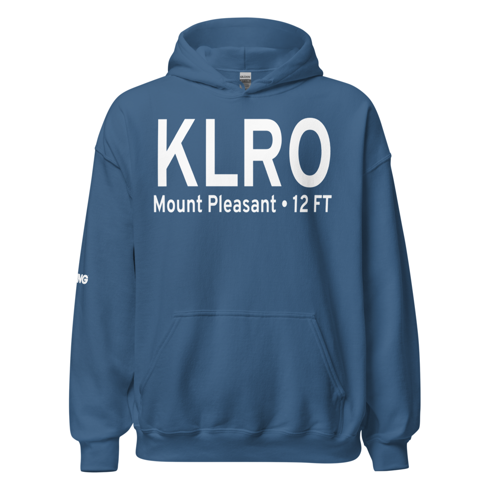 Mt Pleasant Regional-Faison field (KLRO) ICAO Hoodie Sweatshirt 