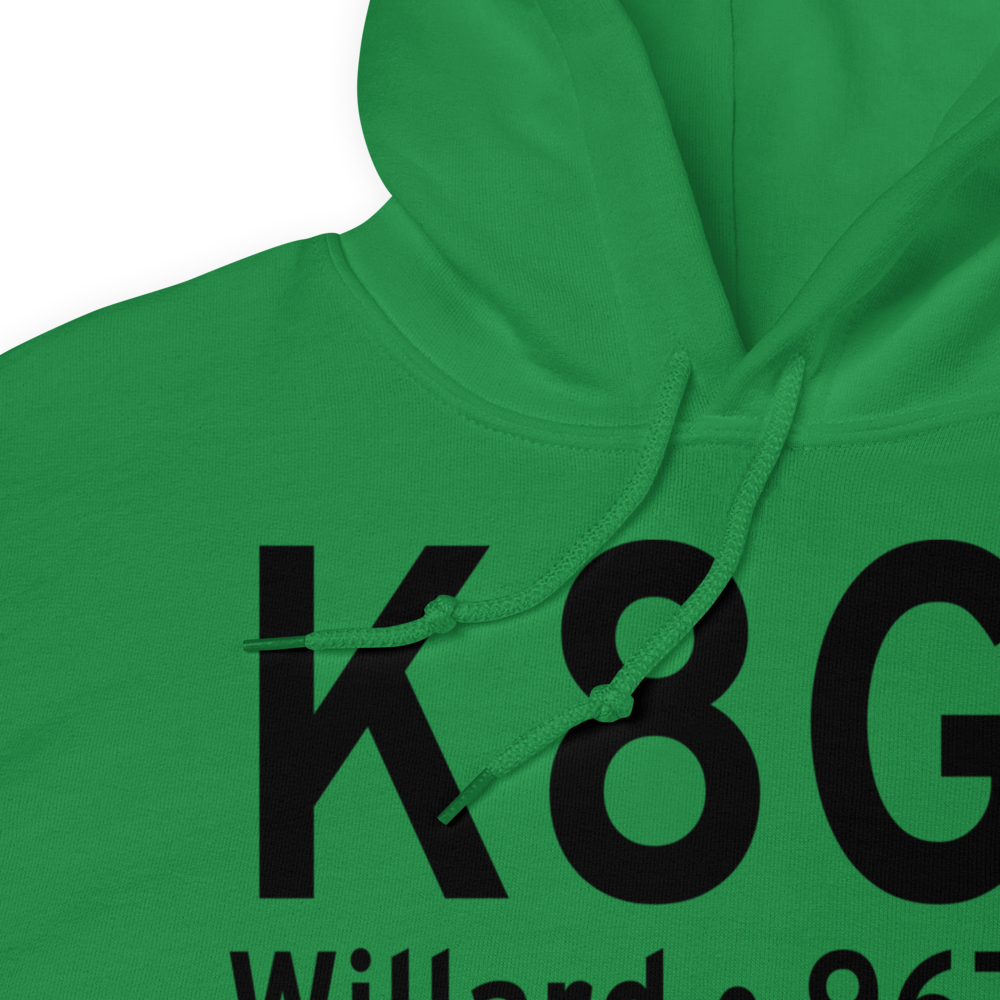 Willard Airport (K8G1) ICAO Hoodie Sweatshirt 