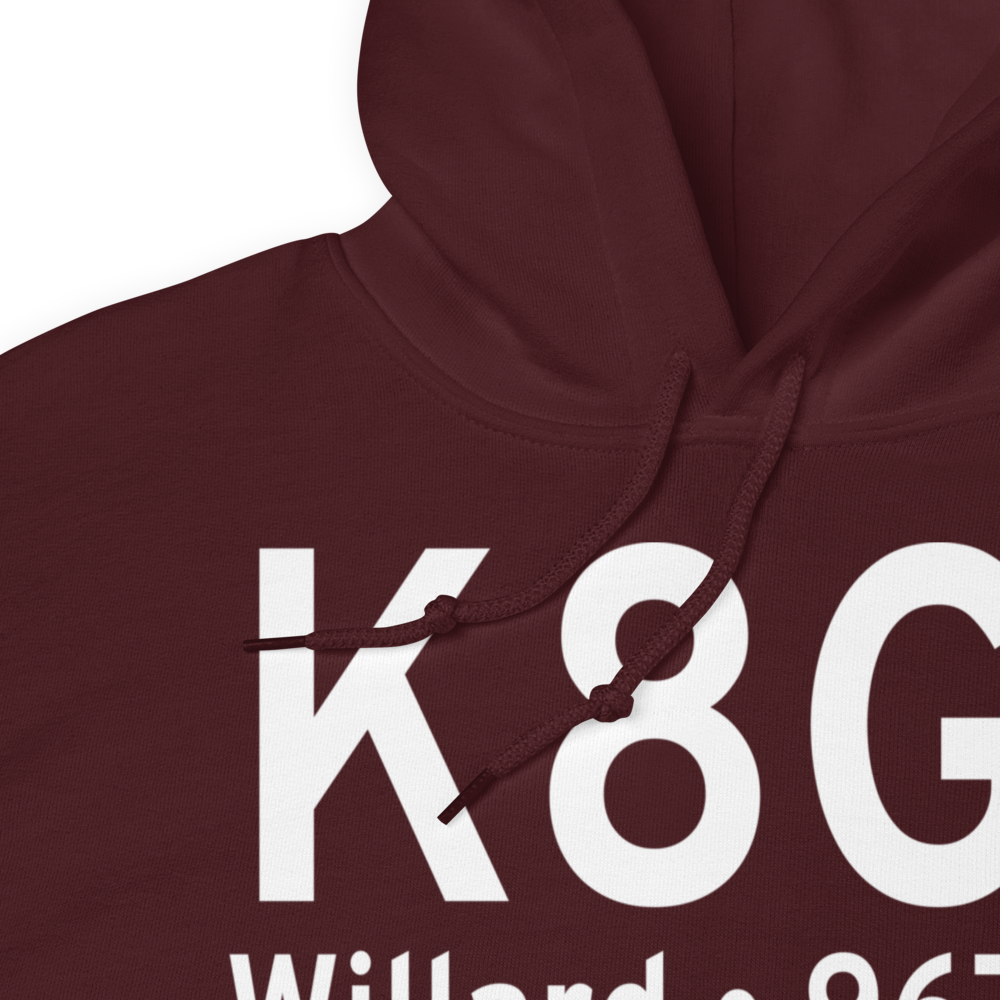 Willard Airport (K8G1) ICAO Hoodie Sweatshirt 
