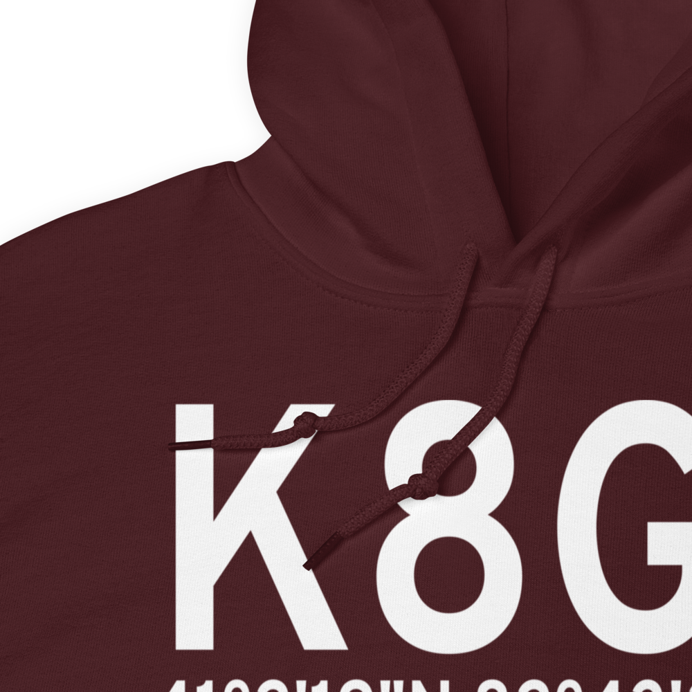 Willard Airport (K8G1) ICAO Hoodie Sweatshirt 