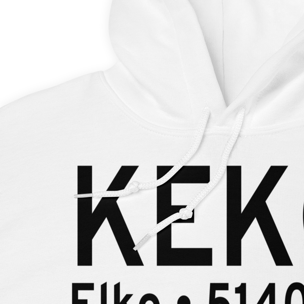 Elko Regional Airport (KEKO) ICAO Hoodie Sweatshirt 