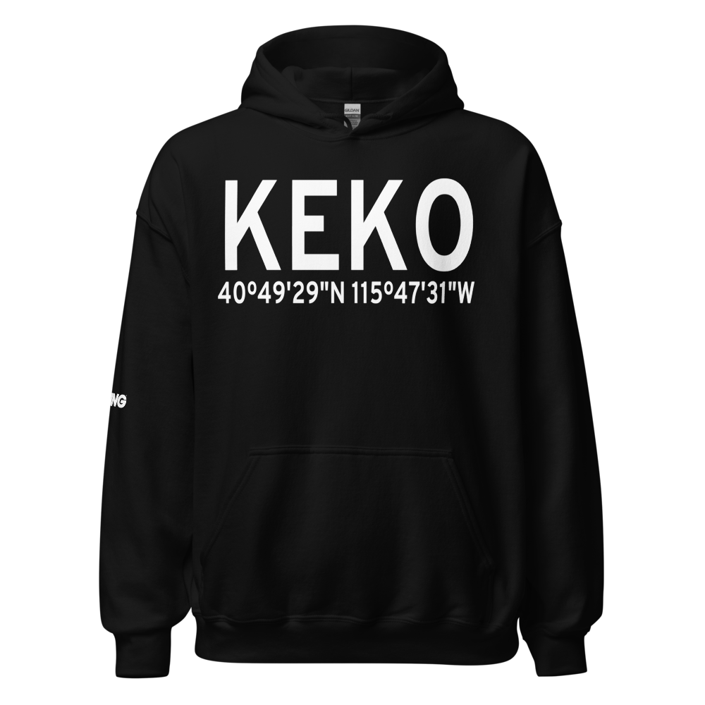 Elko Regional Airport (KEKO) ICAO Hoodie Sweatshirt 