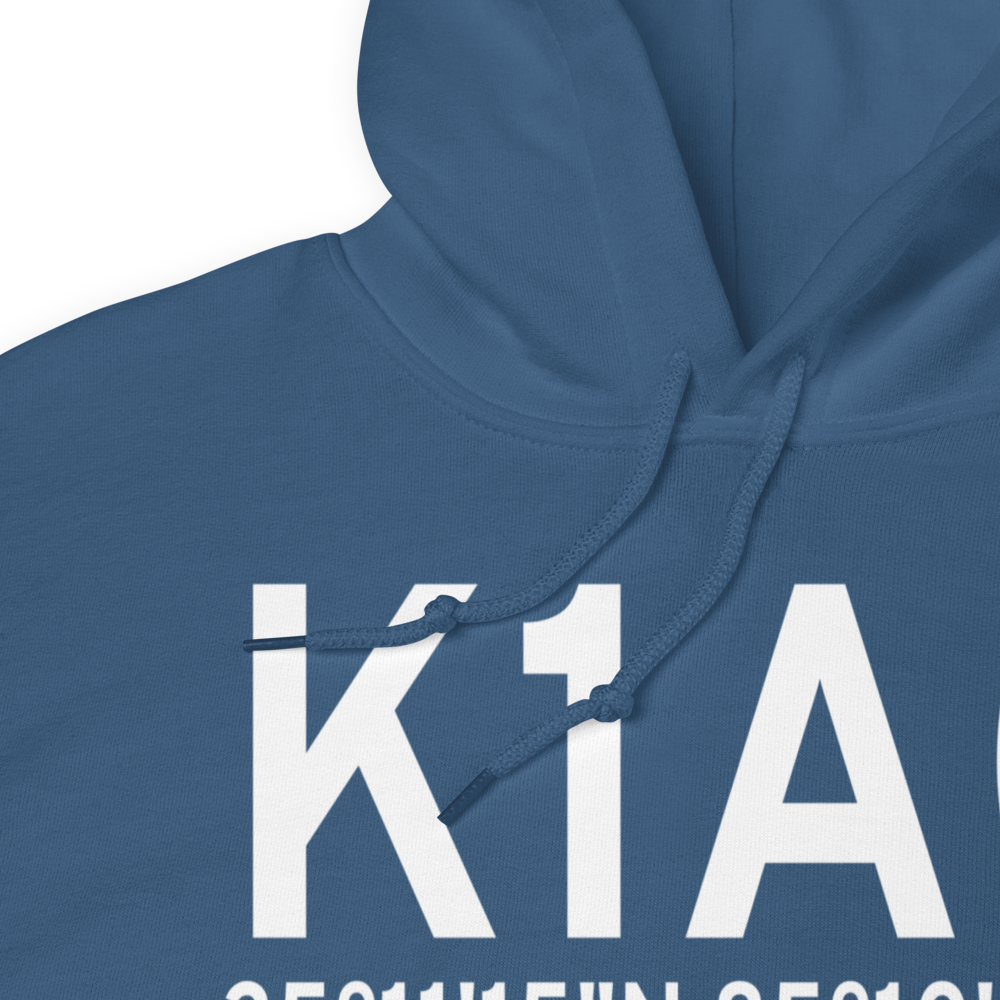 Dallas Bay Sky Park Airport (K1A0) ICAO Hoodie Sweatshirt 