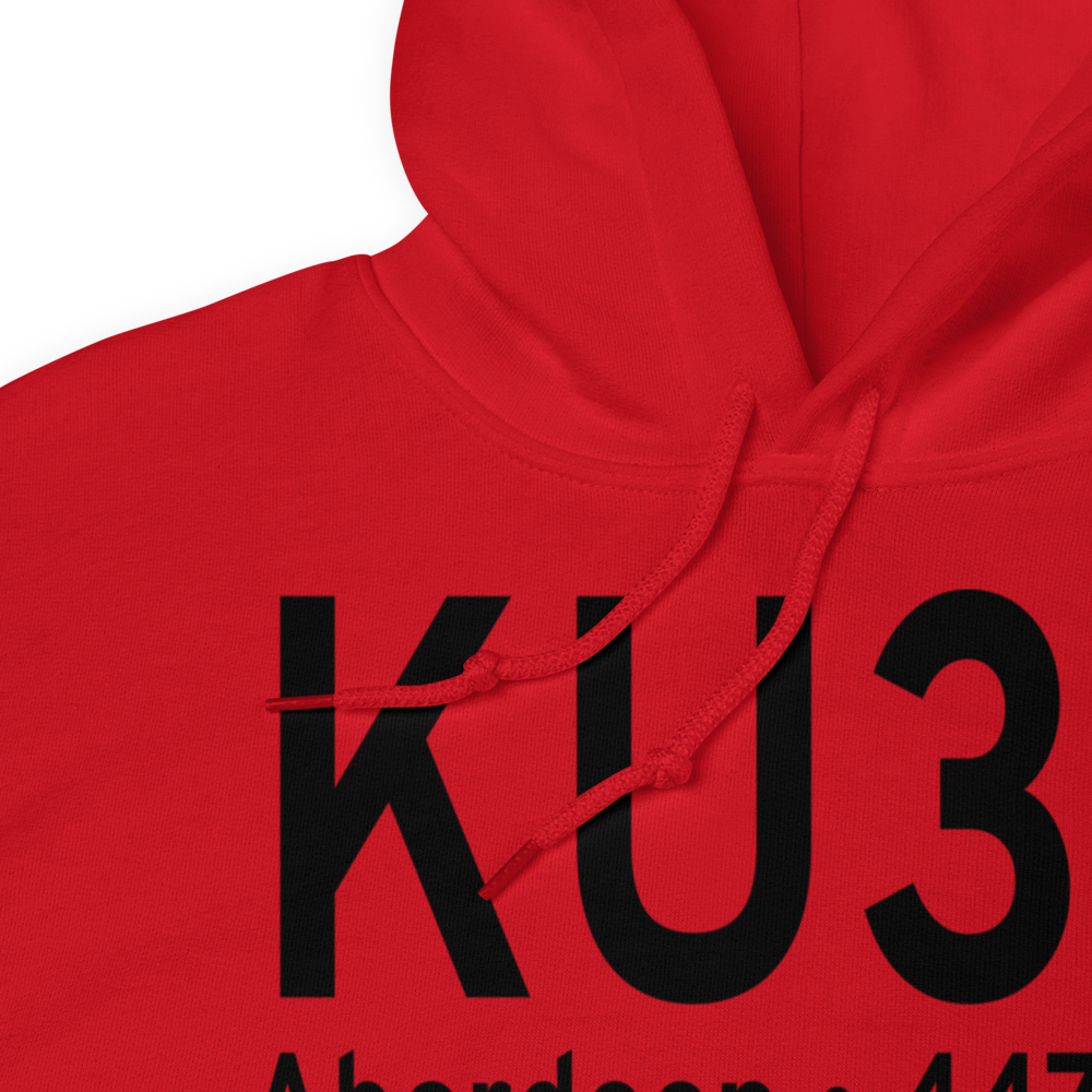 Aberdeen Municipal Airport (KU36) ICAO Hoodie Sweatshirt 