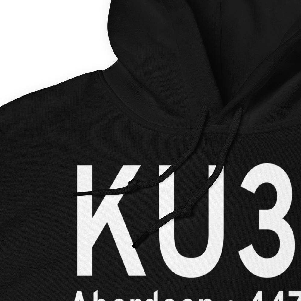 Aberdeen Municipal Airport (KU36) ICAO Hoodie Sweatshirt 