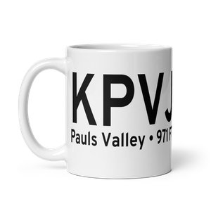 Pauls Valley Municipal Airport (KPVJ) ICAO Mug