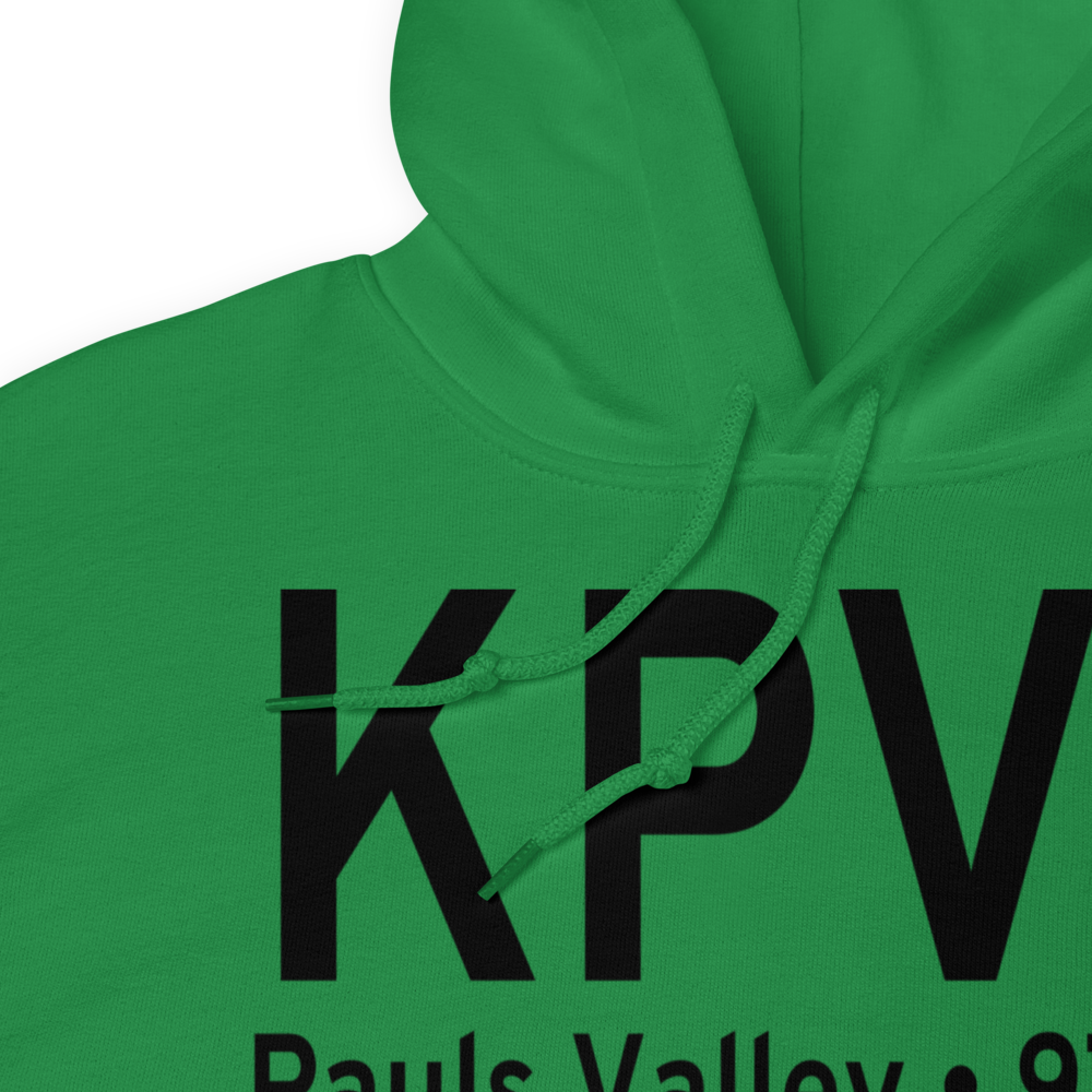 Pauls Valley Municipal Airport (KPVJ) ICAO Hoodie Sweatshirt 