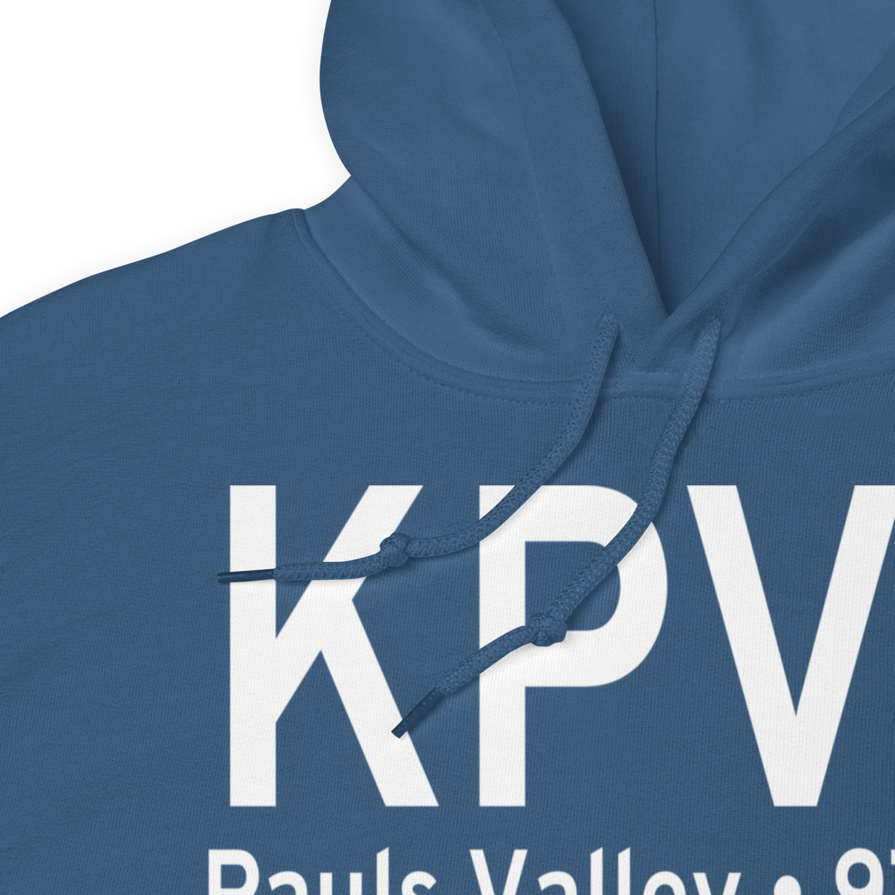 Pauls Valley Municipal Airport (KPVJ) ICAO Hoodie Sweatshirt 
